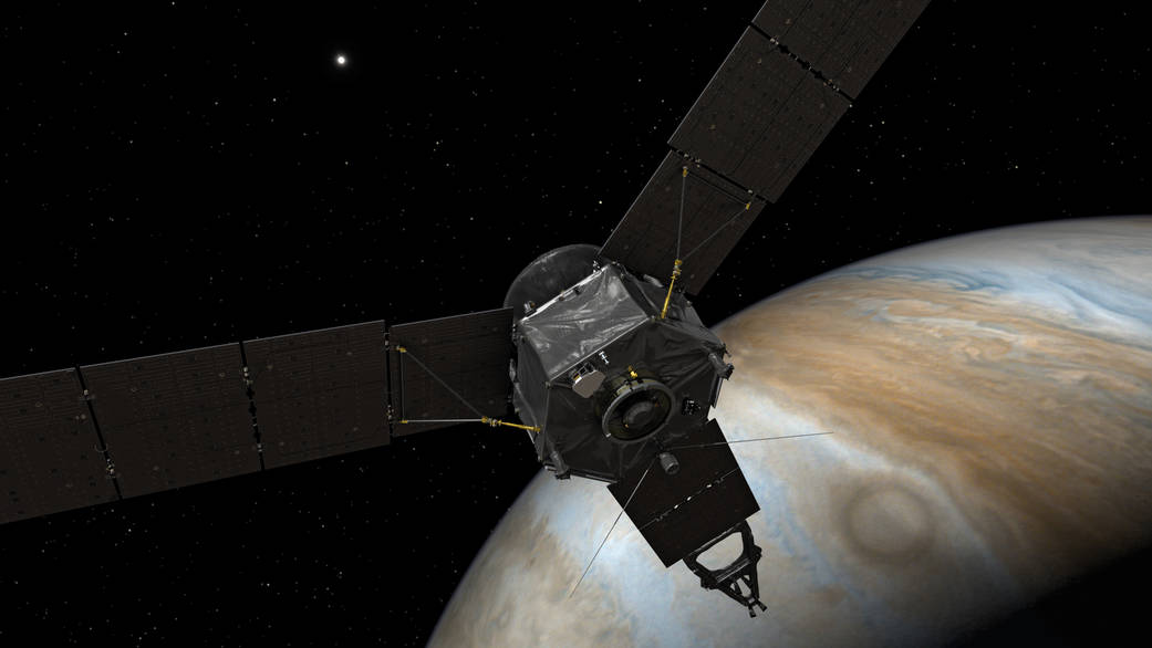 Juno à l'approche de Jupiter © NASA