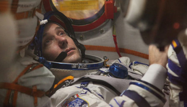 Thomas Pesquet à bord du Soyouz © ESA