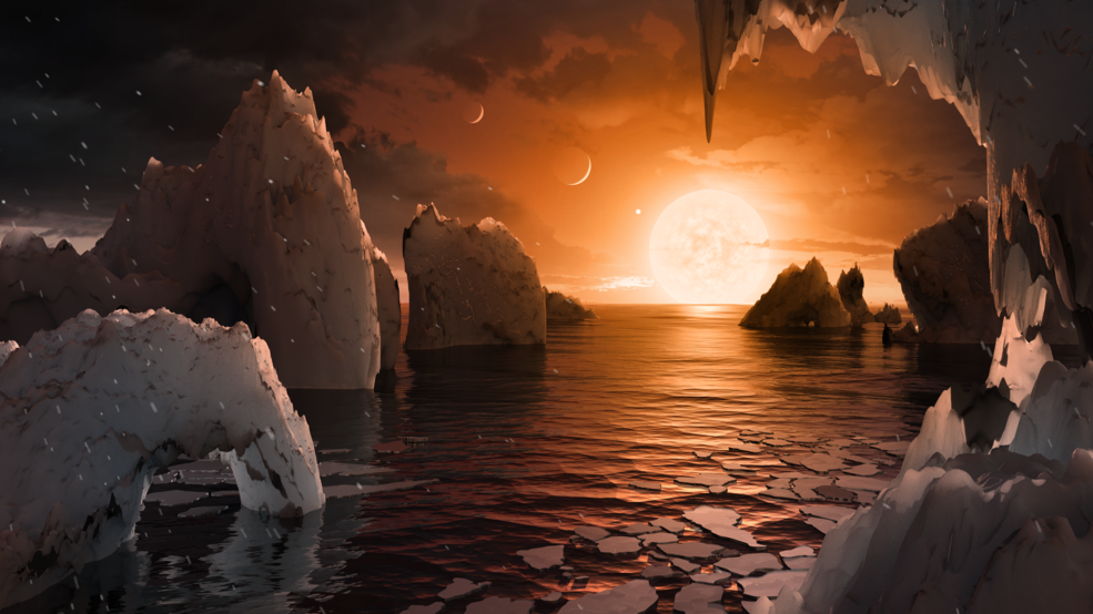 Découverte de 7 exoplanètes dans le système Trappist-1 © NASA/JPL-Caltech